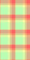 Messy pattern tartan texture, regular background textile plaid. Long fabric seamless check in light and red colors. vector