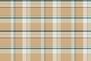 Elegant neutral plaid pattern in beige, cream, and teal. Perfect for textile design, website backgrounds, or stationery. vector