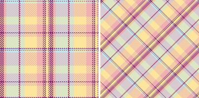 Pastel plaid pattern design. Fabric texture with intersecting colorful bands, ideal for backgrounds, textiles, or decorative projects. vector