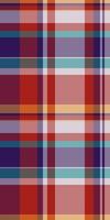 Fluffy fabric texture plaid, traditional seamless pattern. Best check tartan background textile in red and pastel colors. vector