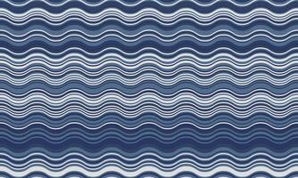 Serene blue wavy stripes create a calming, abstract background. Perfect for website banners, textile design, or any project needing a peaceful, flowing visual. vector
