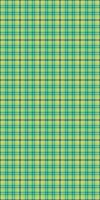 Blank check seamless , equal texture plaid fabric. Furry textile tartan pattern background in cyan and green colors. vector