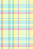 Panel check plaid tartan, paper pattern seamless. Periodic textile background texture fabric in light and lime colors. vector
