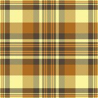 Warm autumnal plaid pattern. Earthy tones of yellow, brown beige create a cozy, rustic feel. Perfect for textile design, fall fashion, or seasonal branding. Use as a background, texture, or print. vector
