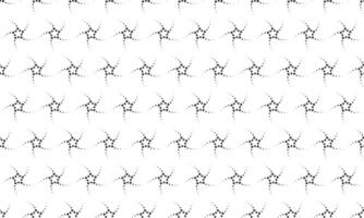 Abstract seamless pattern of stylized stars formed by dots. Elegant grayscale design, perfect for backgrounds, textures, or website design. Modern and minimalist aesthetic. vector