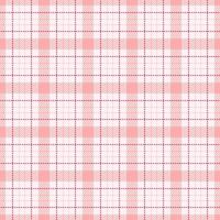 Mat plaid tartan seamless, marriage fabric texture . Sparse check pattern background textile in lavender blush and red colors. vector