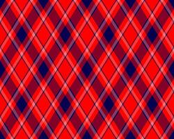 Vibrant red and navy diagonal plaid pattern. Perfect for textile design, web backgrounds, or festive projects. vector