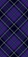 Square check plaid background, hippie texture tartan fabric. Manufacturing seamless textile pattern in black and indigo colors. vector