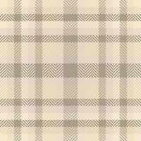 Elegant herringbone and plaid pattern in soft beige and taupe tones. Perfect for textile design, fashion, wallpaper, or website backgrounds. vector