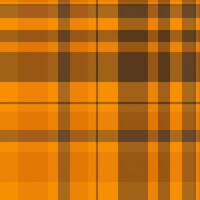 Vibrant orange and brown plaid pattern. Perfect for autumnal designs, textile projects, or adding a touch of rustic warmth to your work. vector