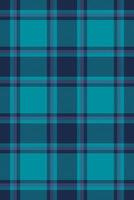 Vibrant teal and navy plaid pattern. Perfect for textile design, fashion, backgrounds, and website design. vector