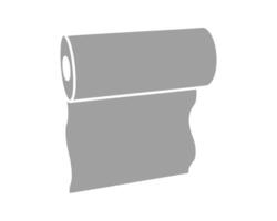 Simple yet versatile grey roll icon. Perfect for illustrating concepts of abundance, production, or packaging. Clean minimalist style suitable for websites, presentations, and app designs. vector