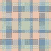 Pixelated plaid pattern with soft, pastel hues. A versatile, repeating backdrop for digital designs, websites, textiles, or crafting projects. Timeless stylish. vector