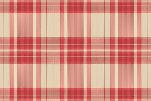 Elegant red and beige plaid pattern. Perfect for textile design, website backgrounds, or crafting projects. This classic check evokes warmth and comfort, ideal for autumnal or rustic themes.