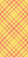 School tartan seamless, scotland check pattern texture. Card background fabric plaid textile in yellow and red colors. vector