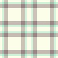 Elegant pastel plaid pattern. Soft mint green and taupe crosshatch design on a creamy background. Perfect for textile prints, website backgrounds, or crafting projects. vector
