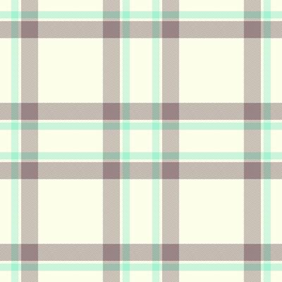 Elegant pastel plaid pattern. Soft mint green and taupe crosshatch design on a creamy background. Perfect for textile prints, website backgrounds, or crafting projects.