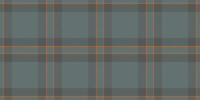 Sophisticated grey and orange plaid pattern. Perfect for textile design, website backgrounds, or autumnal branding. Subtle texture adds depth and visual interest. vector