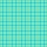Smooth check texture, mens shirt fabric tartan background. Content pattern seamless plaid textile in teal and mint colors. vector