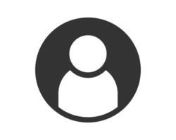 Simple user icon. image for web profiles, social media, and default avatars. Clean and modern design. Represents identity, connection, and accessibility. vector