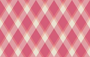Elegant pink and cream diagonal plaid pattern. Perfect for textile design, backgrounds, or website textures. vector