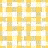 Vibrant yellow and white gingham pattern. Perfect for adding a cheerful, rustic touch to designs. Ideal for textile prints, website backgrounds, or crafting projects. vector