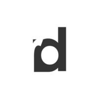 RD creative geometric initial based modern and minimal logo. Letter r d trendy fonts. vector