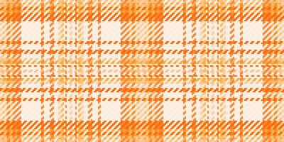 Warm orange and cream plaid pattern. Perfect for fallthemed designs, textile projects, or website backgrounds. Subtle texture adds visual interest. vector