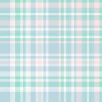 Pastel plaid pattern in soft mint, blush pink, and light blue. Ideal for textile design, backgrounds, websites, and stationery. vector