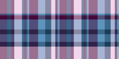English fabric texture textile, antique pattern plaid. Blank seamless check background tartan in pastel and cyan colors. vector