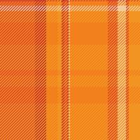 Vibrant orange plaid pattern. Perfect for autumnal designs, textile projects, or as a stylish background. Evokes warmth, comfort, and a rustic aesthetic. Ideal for websites, packaging, and fashion. vector