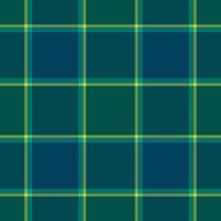 Xmas tartan pattern seamless, october textile texture background. Sale fabric check plaid in green and cyan colors. vector