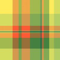 Vibrant plaid pattern in hues of green, yellow, orange. A versatile background evoking warmth, autumn, and cozy textures. Ideal for design creative projects. vector