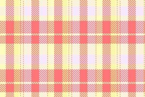 Diamond check texture plaid, empty textile tartan. Simple seamless pattern background fabric in light and red colors. vector