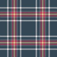 Vibrant plaid pattern in navy, white, red, and yellow. Perfect for textile design, fashion, or autumnal themed projects. vector