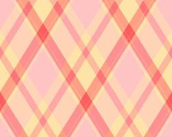 Soft pastel pink and peach plaid pattern. Ideal for textile design, backgrounds, packaging, and feminine branding. vector