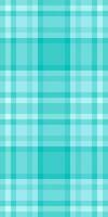 Romantic background seamless, full plaid pattern fabric. Seasonal check textile texture tartan in teal and cyan colors. vector