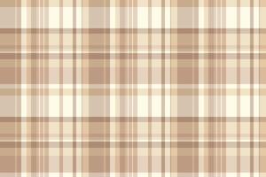 Refresh textile check tartan, network plaid texture seamless. Rag background fabric pattern in light and orange colors. vector