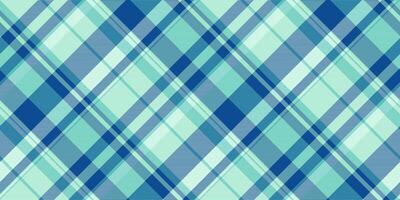 Stylish plaid pattern in cool blues and greens. Versatile graphic background for fashion, design, or marketing projects. Adds texture and visual interest. vector