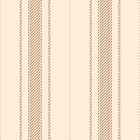 Fabric background pattern, tradition seamless fabric stripe. Kid lines textile texture vertical in antique white and orange colors. vector