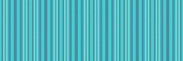 Aibrous fabric lines vertical, manufacture texture stripe textile. Oich background seamless pattern in medium turquoise and indigo colors. vector