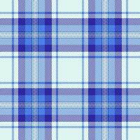Classic pixelated tartan pattern in shades of blue. Seamless and versatile for backgrounds, textures, and designs needing a retro, digital aesthetic. vector