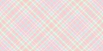 Pastel pink, blue, and cream plaid pattern. Perfect for backgrounds, textiles, or scrapbooking projects. A delicate, repeating design suggesting softness, femininity, and springtime. vector