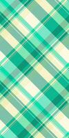 Vibrant teal and cream diagonal plaid pattern. Perfect for textile designs, website backgrounds, or any project needing a fresh, modern, and subtly textured look. vector