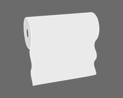 Simple yet striking illustration of a paper roll. The designs minimalist style and clean lines lend themselves to various applications, from website banners to product packaging. vector