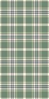 Subtle sage green and cream plaid pattern. Perfect for textile design, website backgrounds, or stationery. Evokes feelings of tranquility and natural elegance. vector