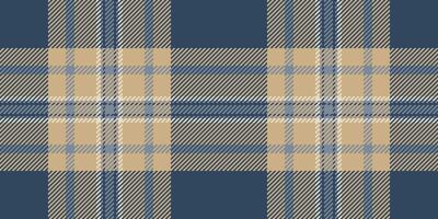 Elegant beige and navy plaid pattern. Perfect for textile design, apparel, home decor, or website backgrounds. This sophisticated, textured design evokes warmth and style. vector