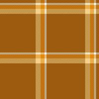 Elegant brown and gold plaid pattern. Perfect for textile design, autumnal themes, or as a stylish background. This seamless texture evokes feelings of warmth and sophistication. vector
