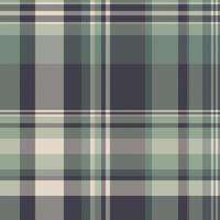 Sophisticated muted green and gray plaid pattern. Perfect for textile design, fashion, or website backgrounds. Evokes feelings of calmness and understated elegance. vector