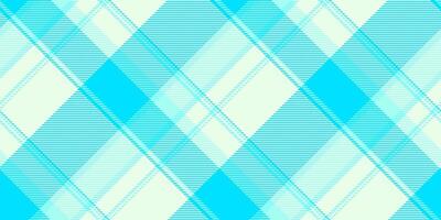 Abstract vibrant blue and cream plaid pattern. Modern geometric textile design, ideal for fashion, web, or print projects. Seamless repeat texture with a fresh, clean aesthetic. vector